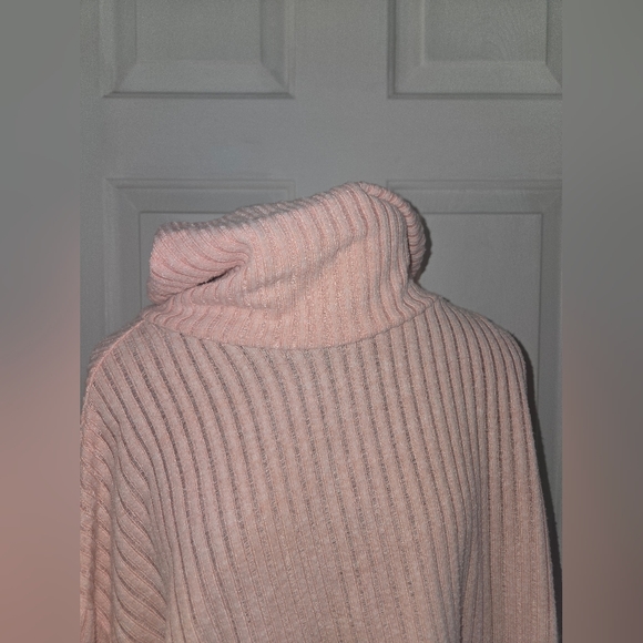 Maeve By Anthropologie Cowl Neck Baby Pink Soft Cozy Sweater - Picture 3 of 11